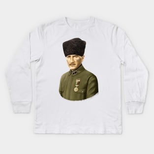 Ataturk Kids Long Sleeve T-Shirt